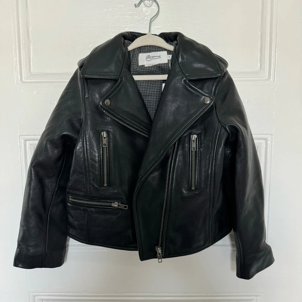 NWT Bonpoint Temple Sheepskin Leather Jacket in Size‎ 6